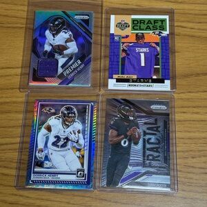 Baltimore Ravens Football Card Lot - Purple & Black
